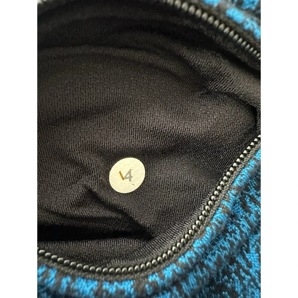 LULULEMON Jacket Size 4 Rush Hour 1/2 Zip Running Luon Spray Jacquard Shocking
